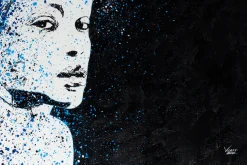 Öl Gemälde 'Blue Thoughts' | Handgemaltes Unikat