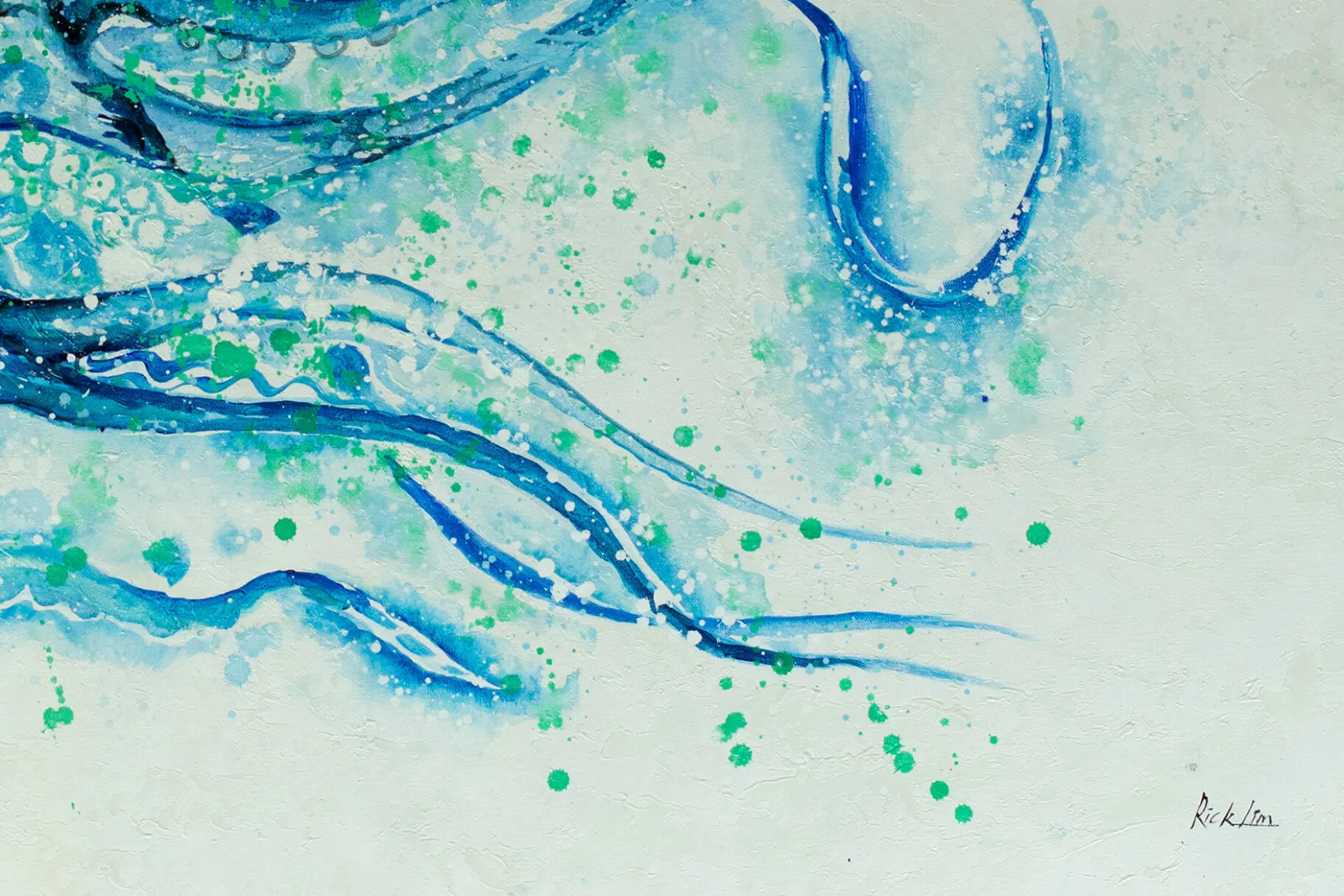 Öl Gemälde 'Blue Uniqueness' | Handgemaltes Unikat
