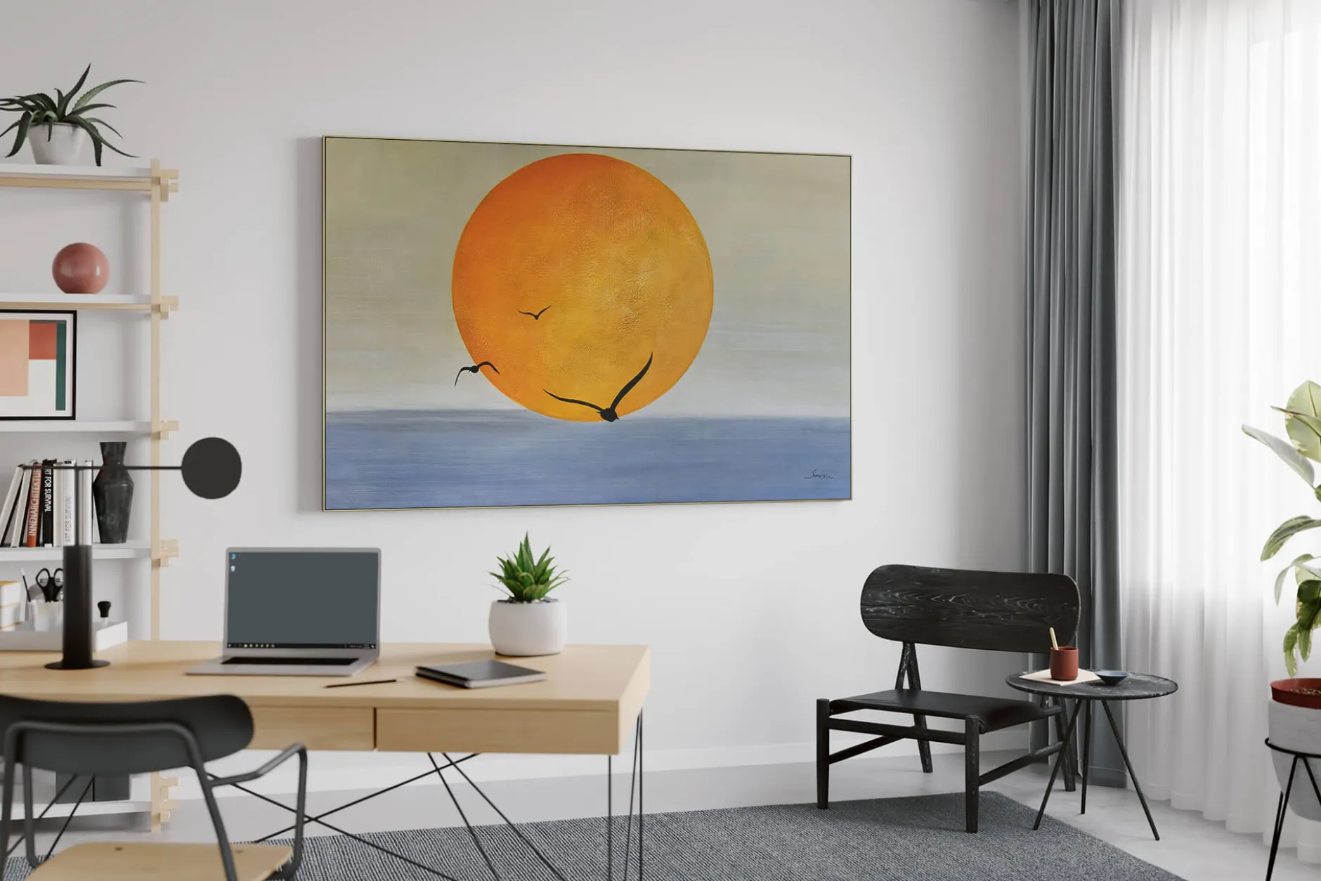 Öl Gemälde 'Boten der Sonne' | Handgemaltes Unikat