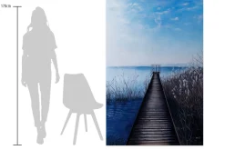 Öl Gemälde 'Bridge into Infinity' | Handgemaltes Unikat