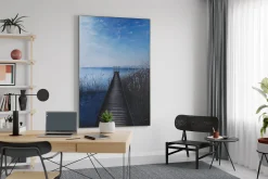 Öl Gemälde 'Bridge into Infinity' | Handgemaltes Unikat