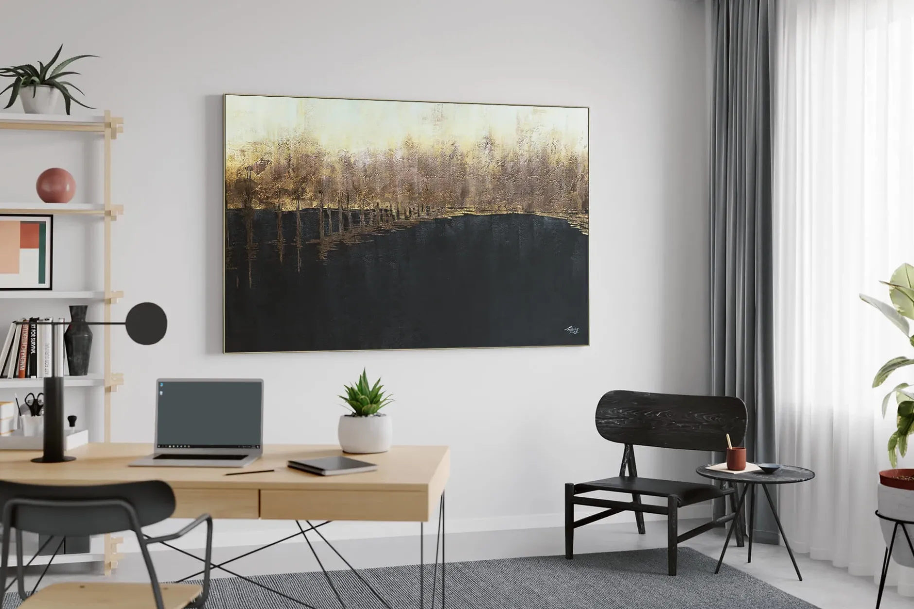Öl Gemälde 'Bridge to Mirage' | Handgemaltes Unikat