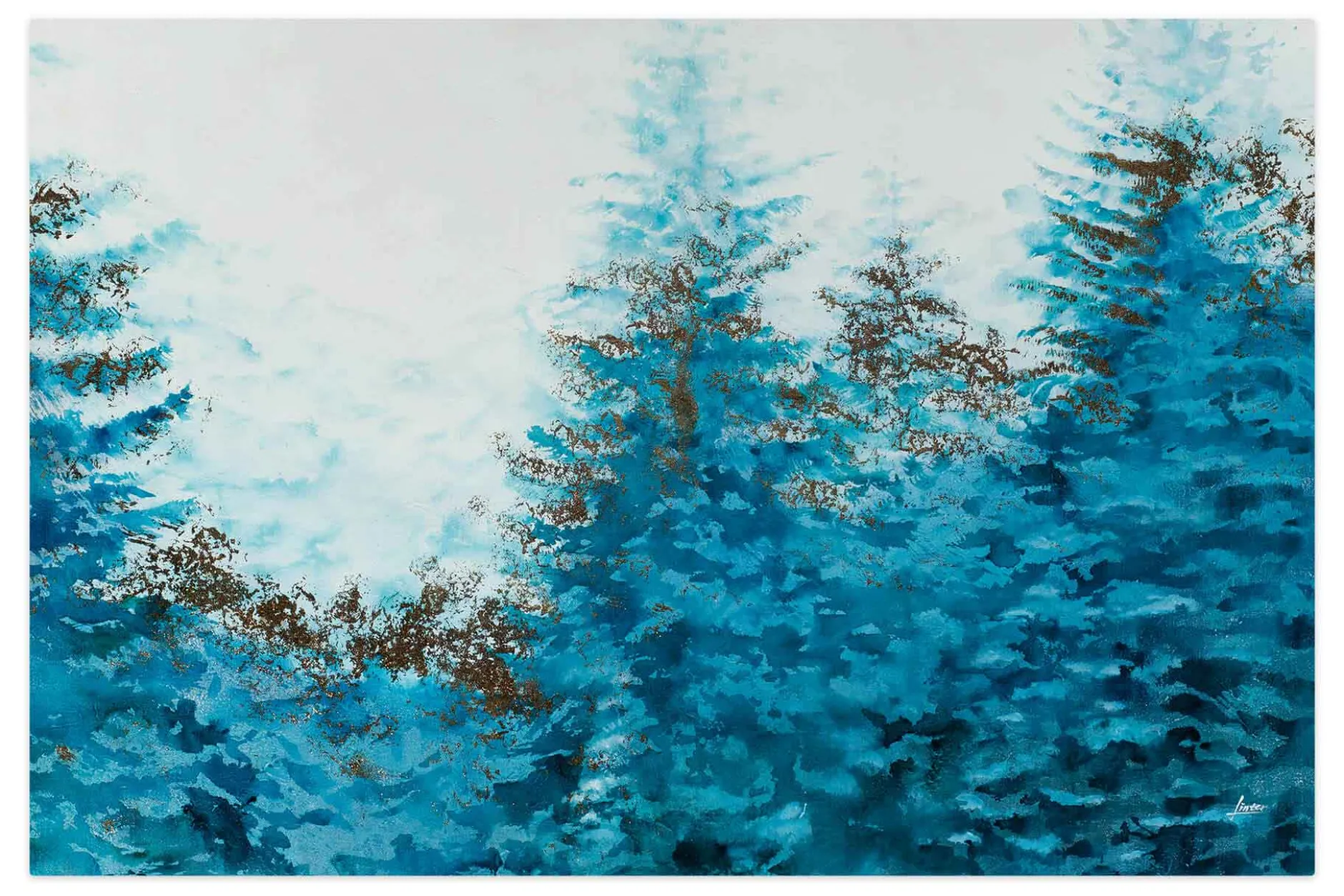 Öl Gemälde 'Bright Forest' | Handgemaltes Unikat