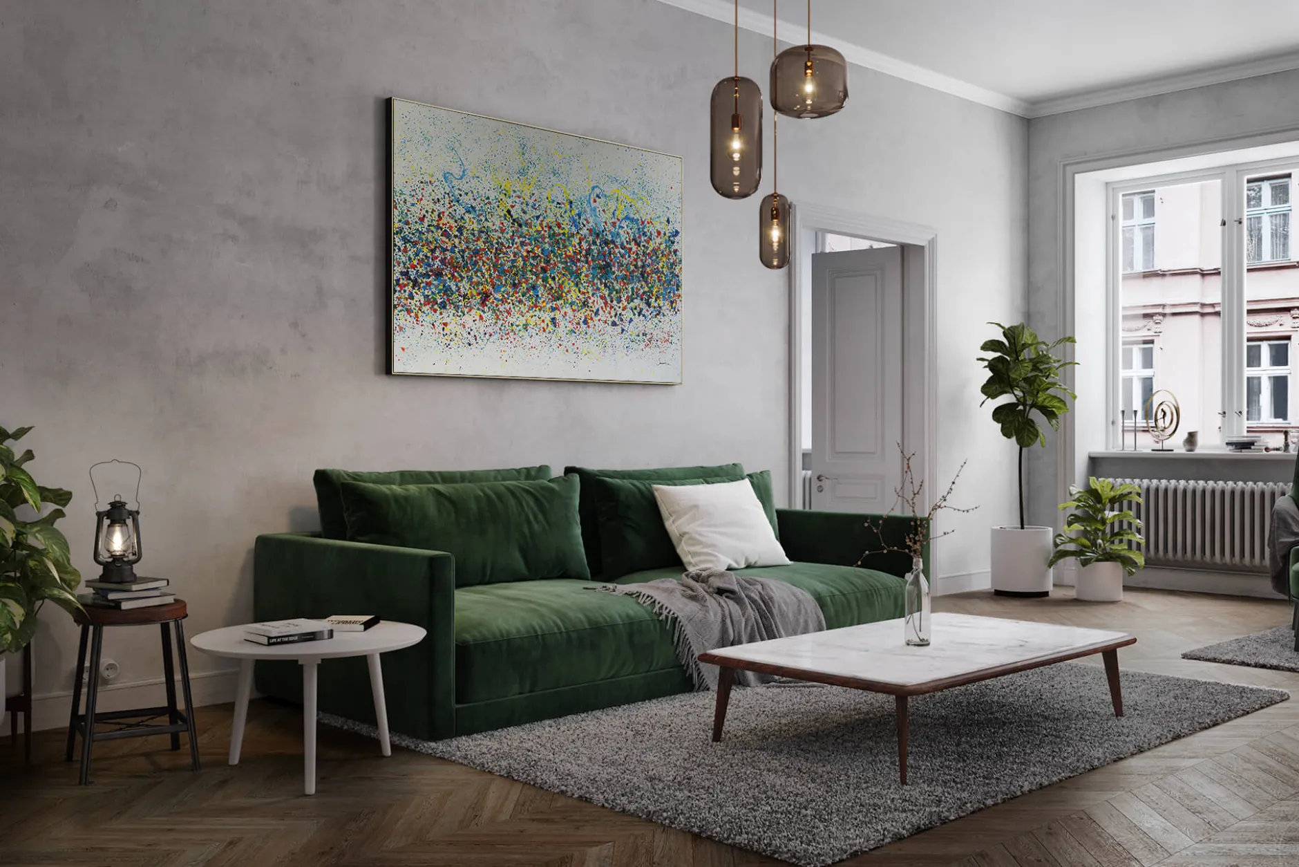 Öl Gemälde 'Bright Illusion' | Handgemaltes Unikat
