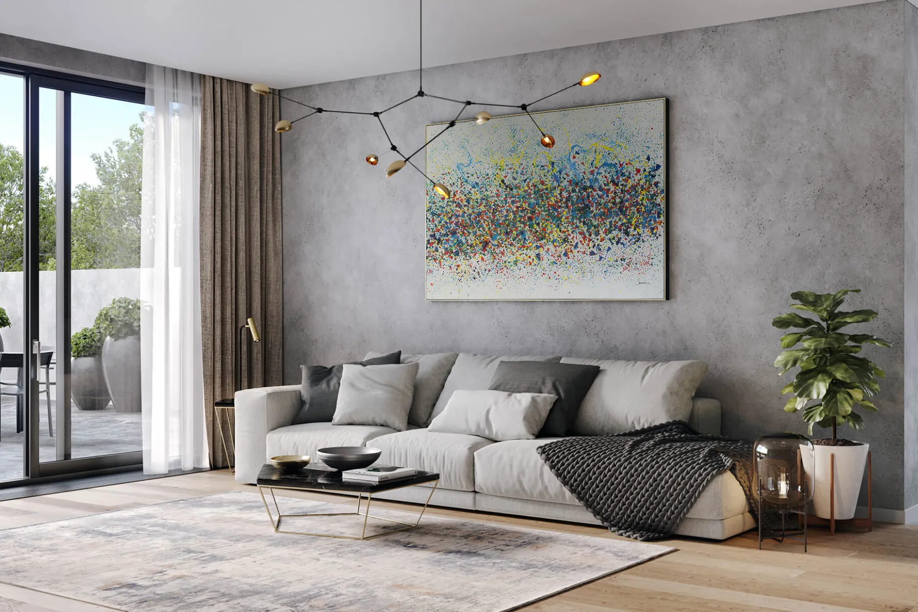 Öl Gemälde 'Bright Illusion' | Handgemaltes Unikat