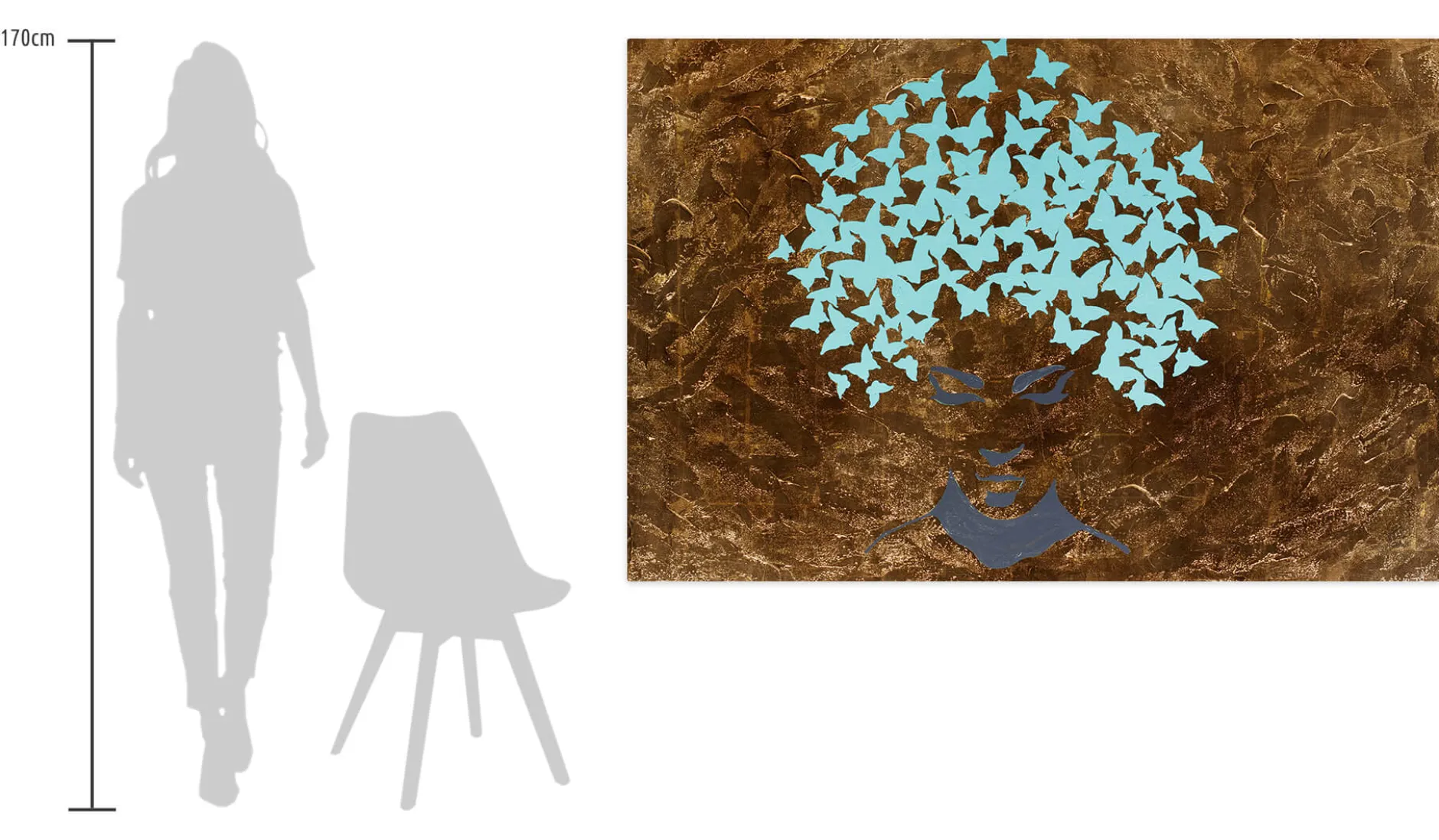 Öl Gemälde 'Butterflies in my head' | Handgemaltes Unikat