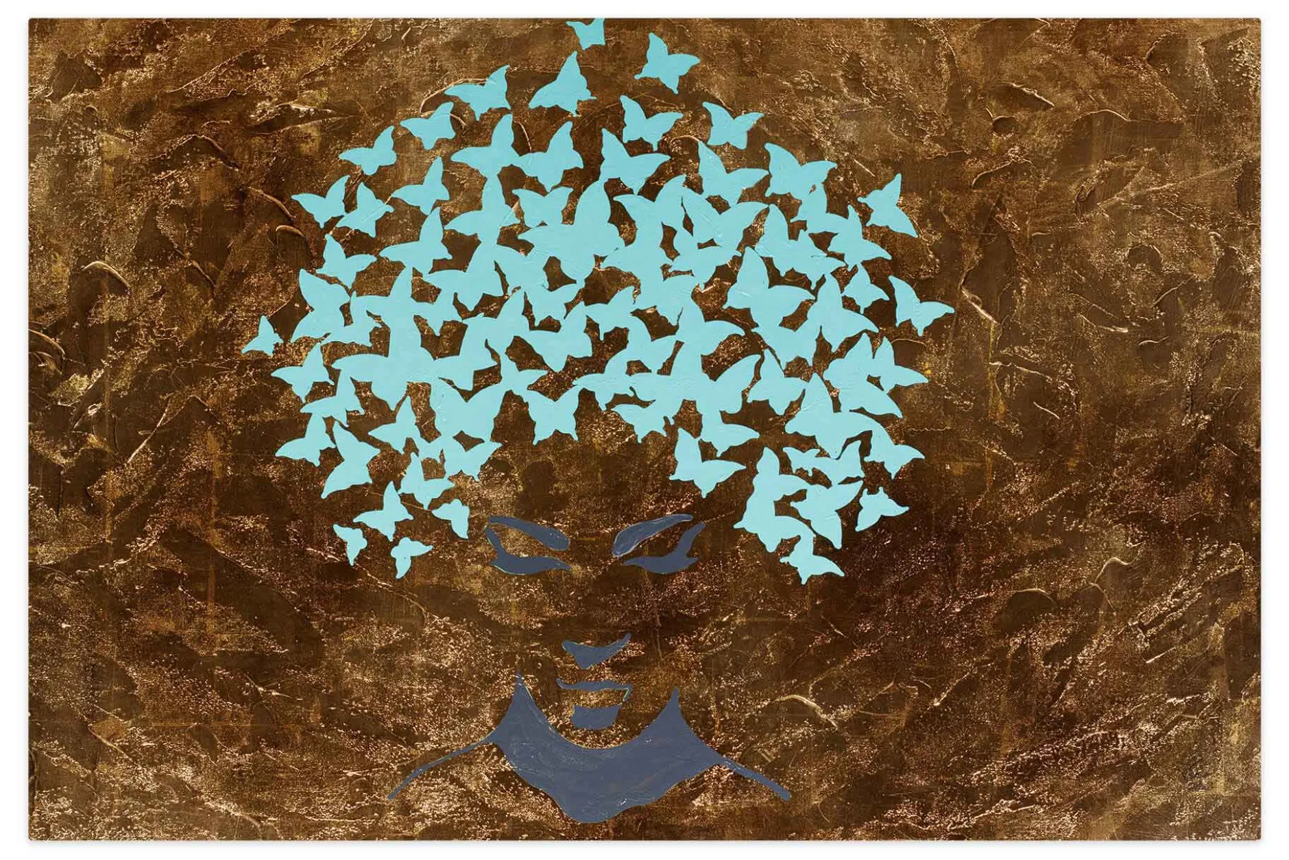 Öl Gemälde 'Butterflies in my head' | Handgemaltes Unikat