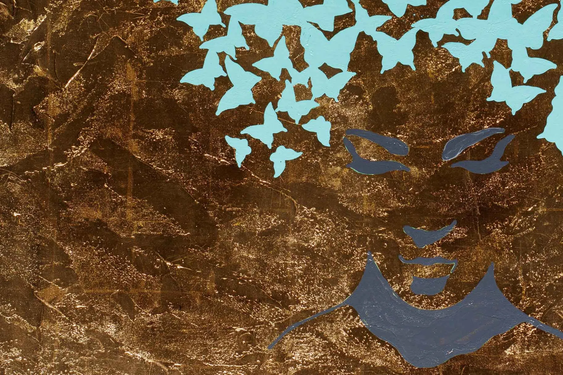 Öl Gemälde 'Butterflies in my head' | Handgemaltes Unikat
