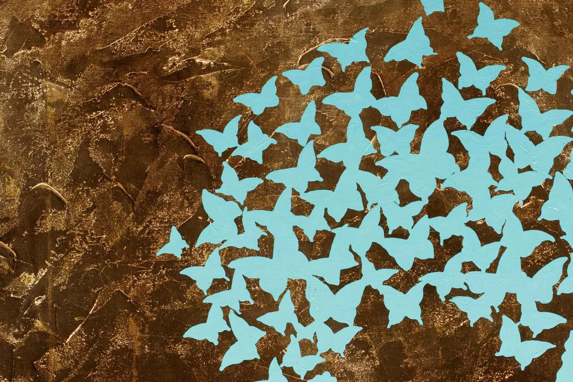 Öl Gemälde 'Butterflies in my head' | Handgemaltes Unikat
