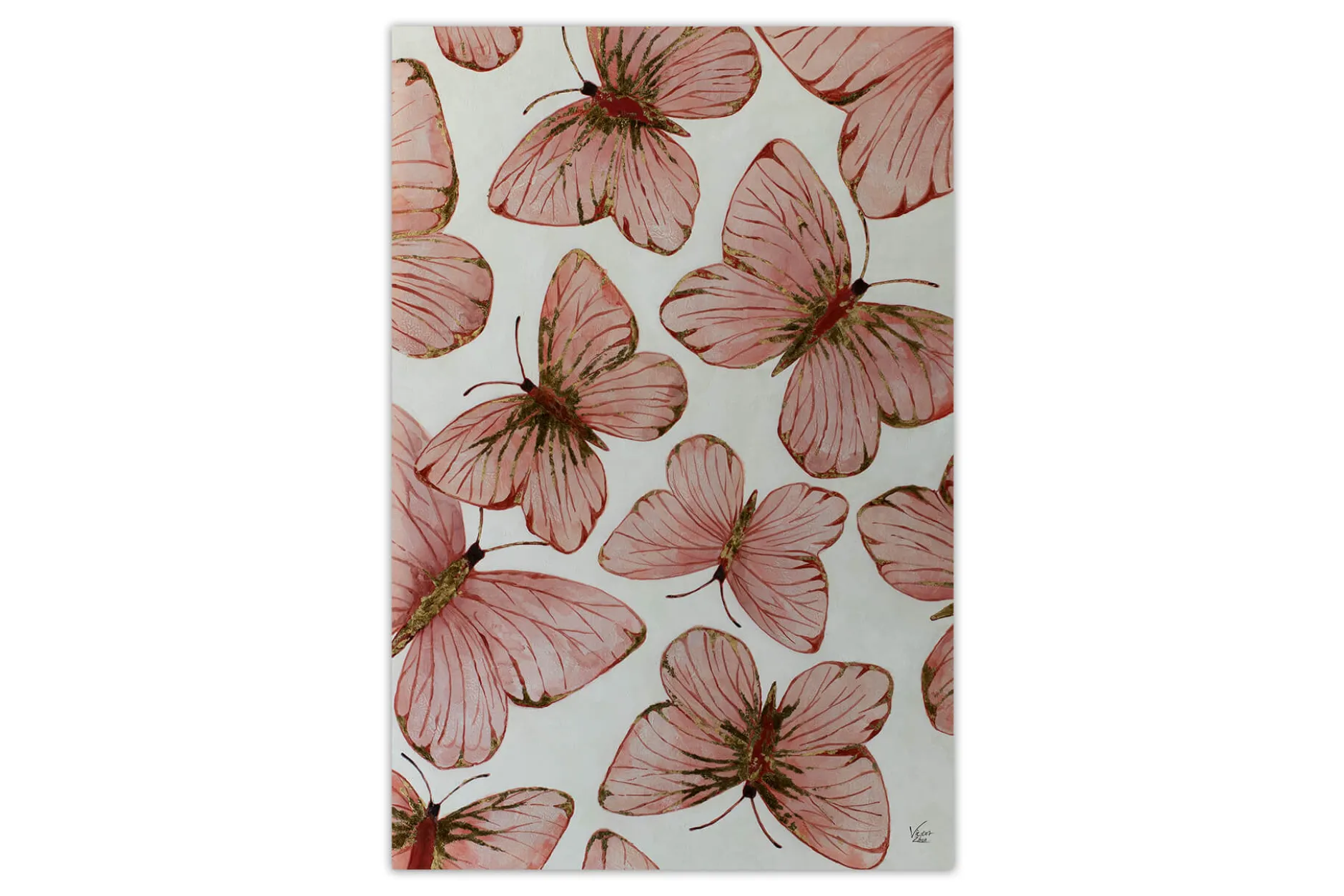 Öl Gemälde 'Butterfly Charm' | Handgemaltes Unikat