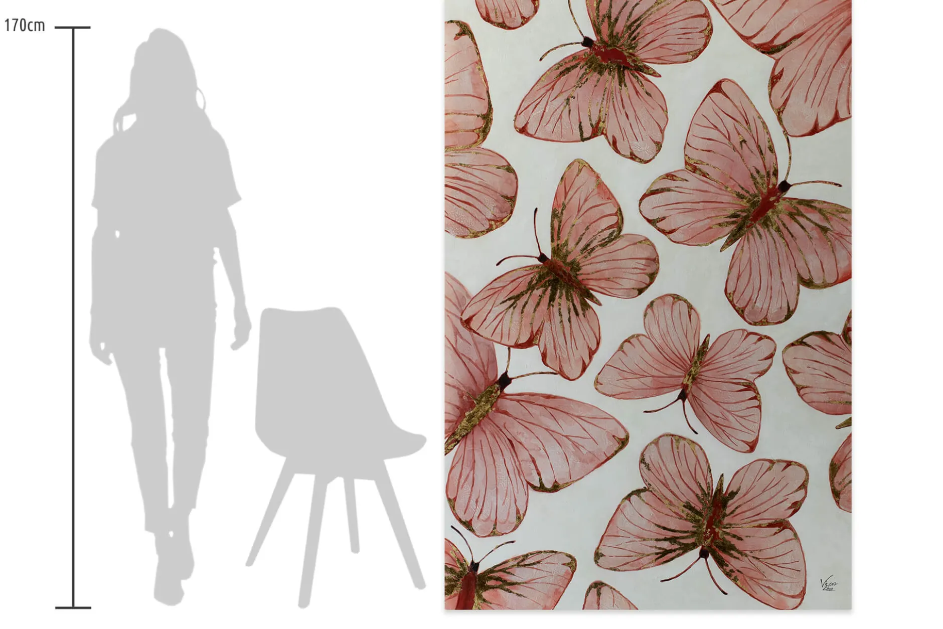 Öl Gemälde 'Butterfly Charm' | Handgemaltes Unikat