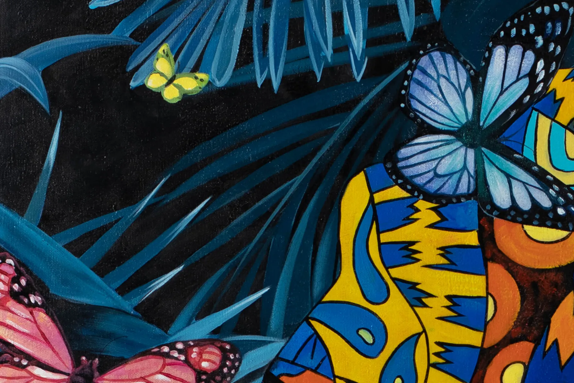 Öl Gemälde 'Butterfly Tale' | Handgemaltes Unikat