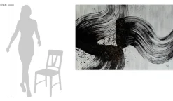 Öl Gemälde 'Calligraphic Motion' | Handgemaltes Unikat