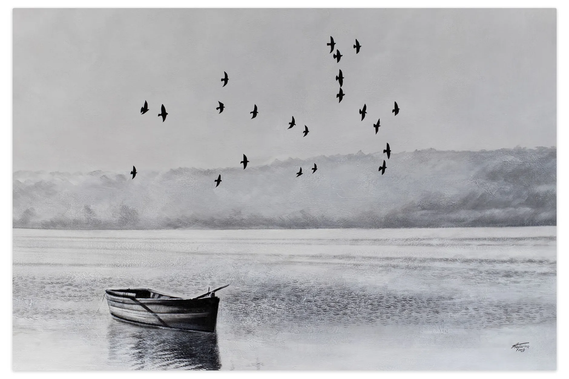 Öl Gemälde 'Calming Solitude' | Handgemaltes Unikat