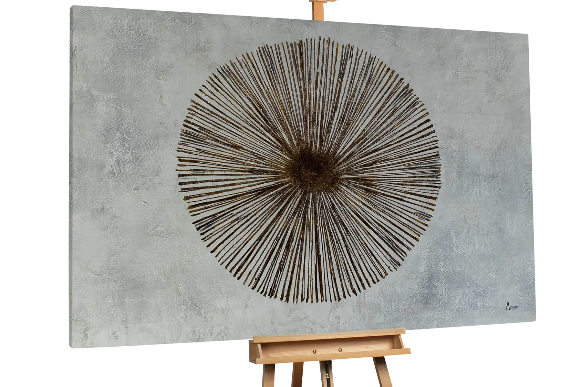 Öl Gemälde 'Circle of Light' | Handgemaltes Unikat