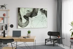 Öl Gemälde 'Coal Marks' | Handgemaltes Unikat