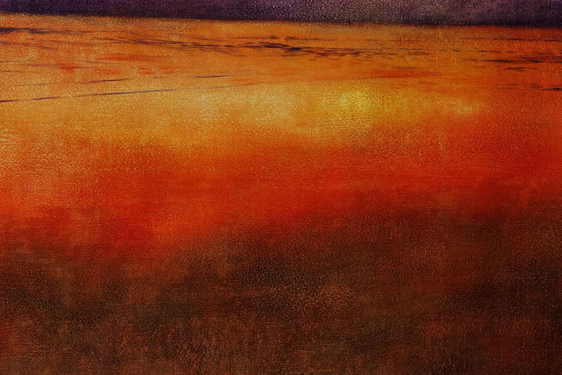Öl Gemälde 'Colorful Sunset' | Handgemaltes Unikat