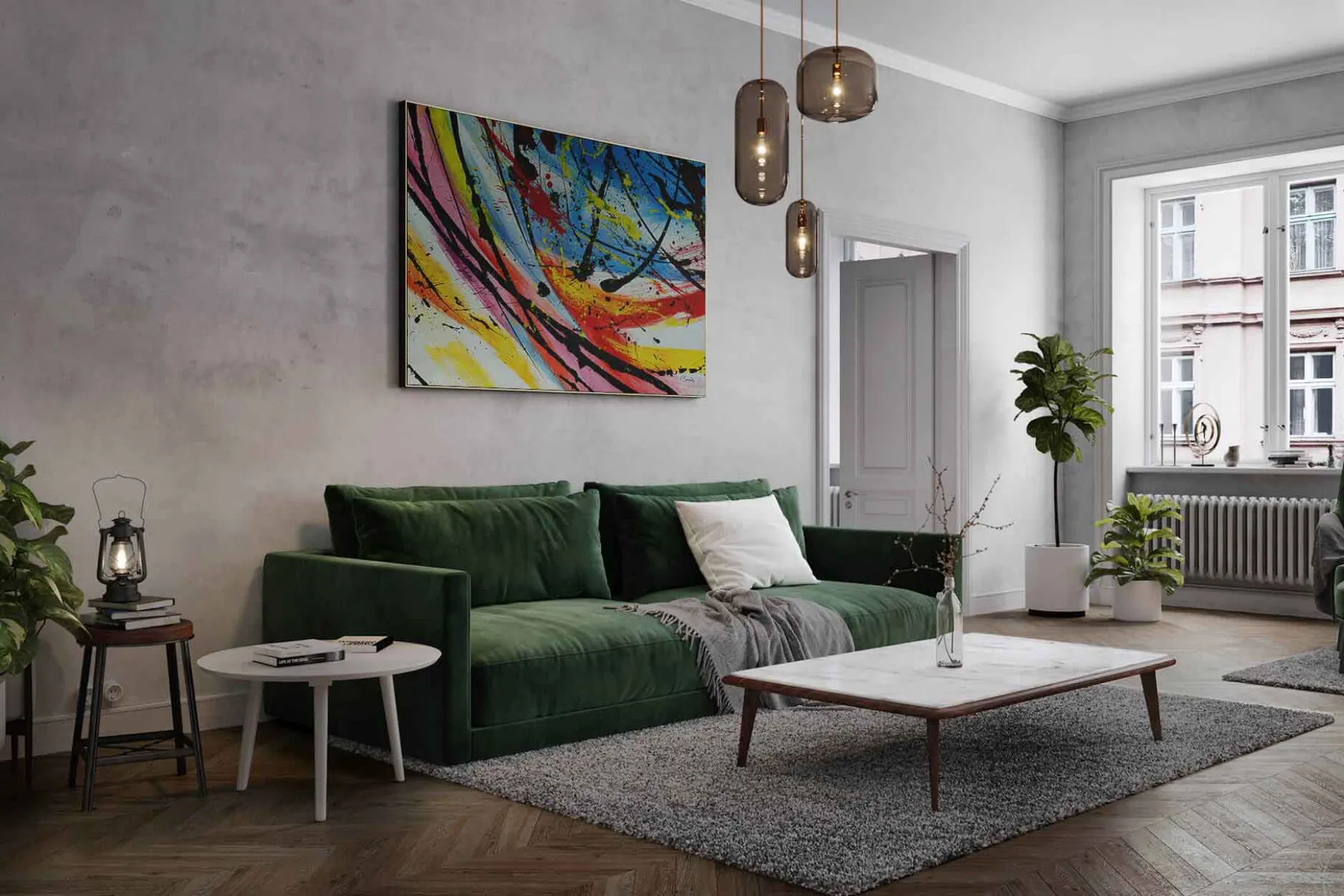 Öl Gemälde 'Colourful Eternity' | Handgemaltes Unikat