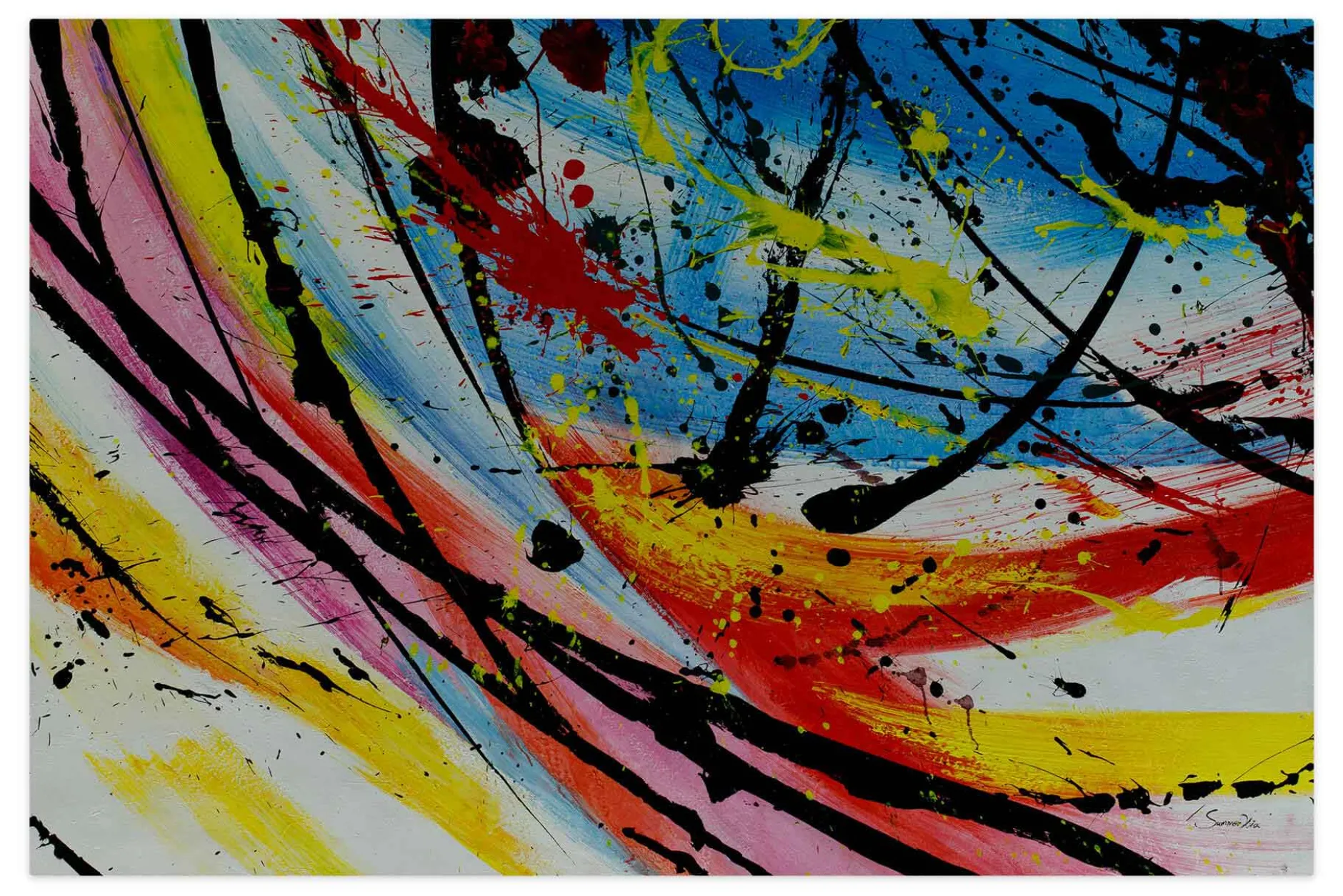 Öl Gemälde 'Colourful Eternity' | Handgemaltes Unikat