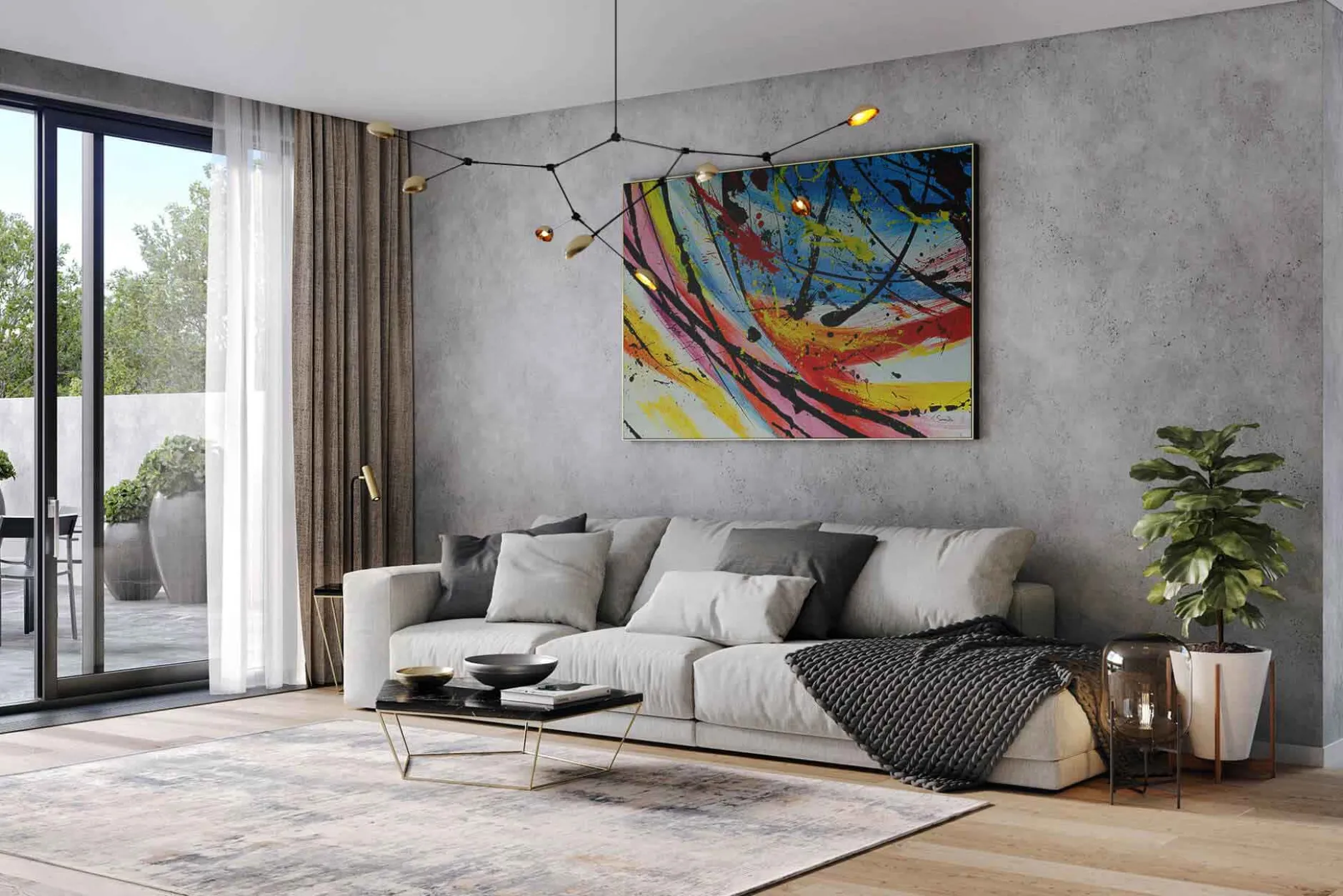 Öl Gemälde 'Colourful Eternity' | Handgemaltes Unikat
