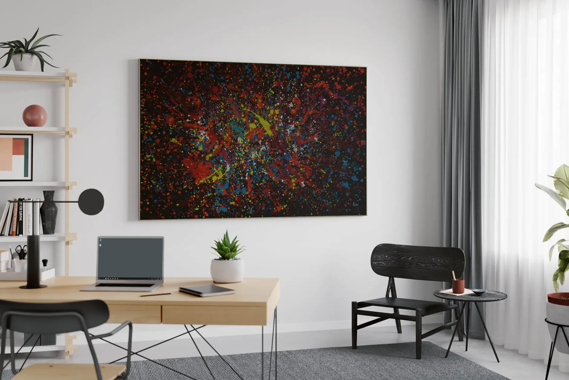 Öl Gemälde 'Colourful Extravaganza' | Handgemaltes Unikat