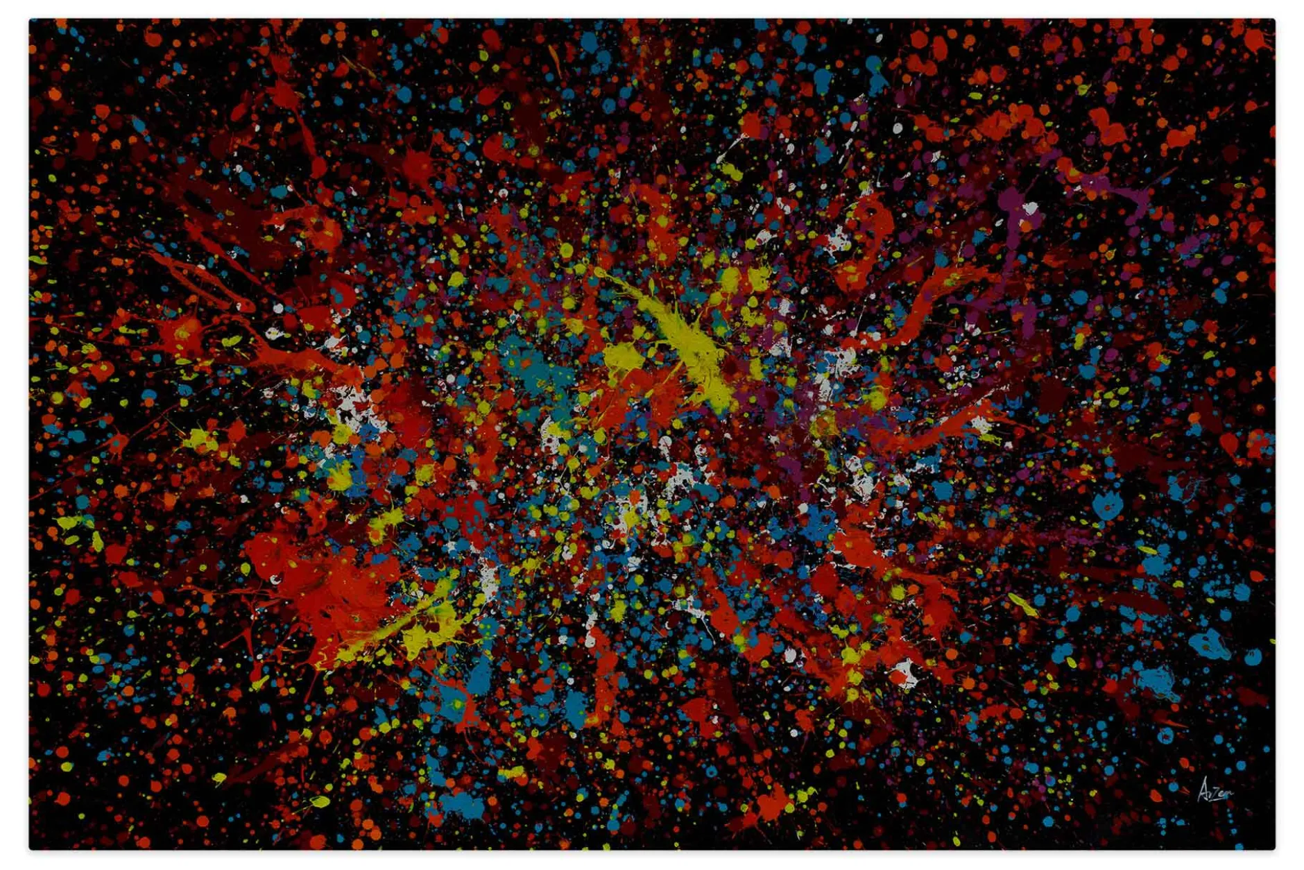 Öl Gemälde 'Colourful Extravaganza' | Handgemaltes Unikat
