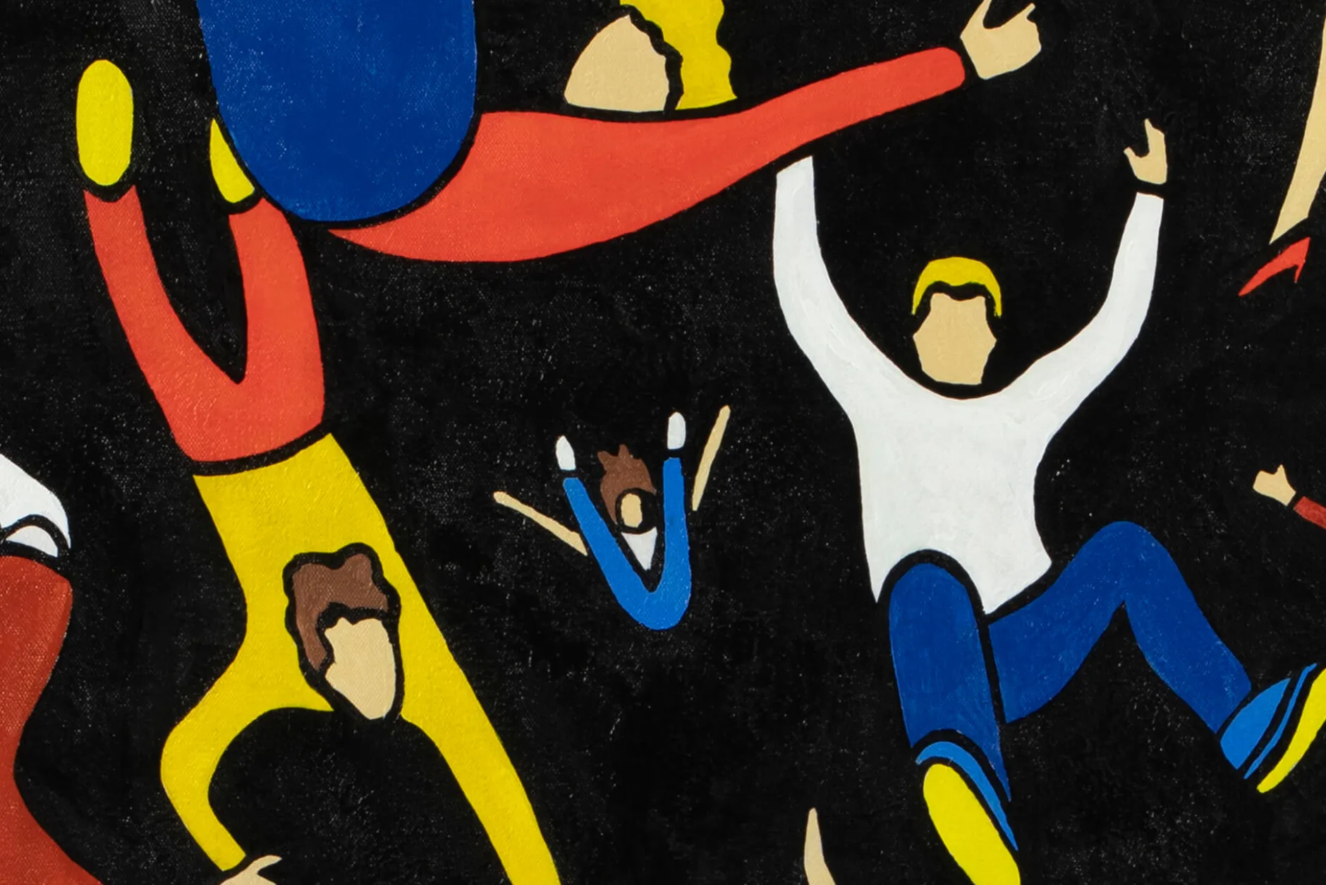 Öl Gemälde 'Colourful Humanity' | Handgemaltes Unikat