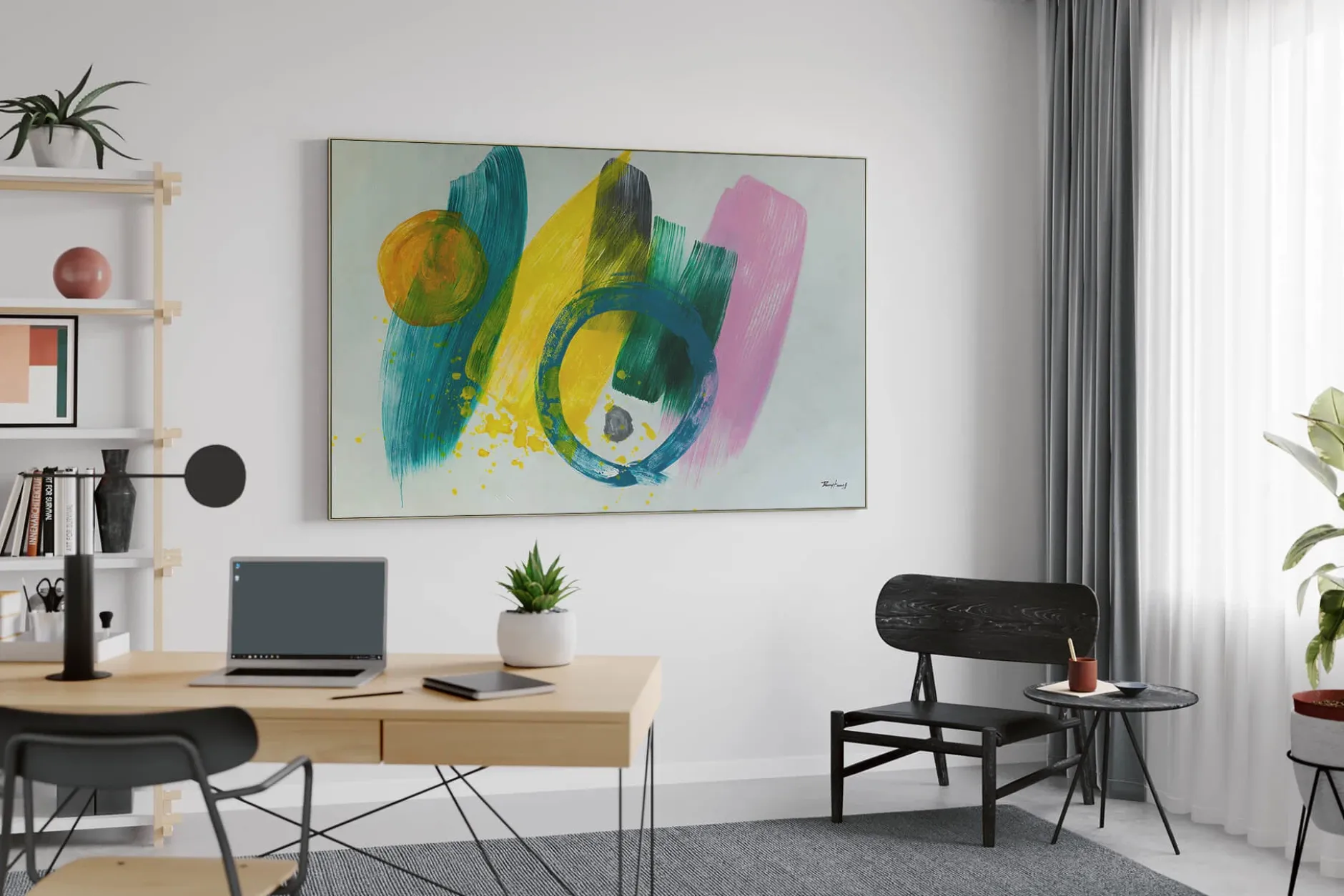 Öl Gemälde 'Colourful Interplays' | Handgemaltes Unikat