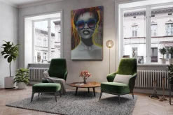 Öl Gemälde 'Cool Girl' | Handgemaltes Unikat