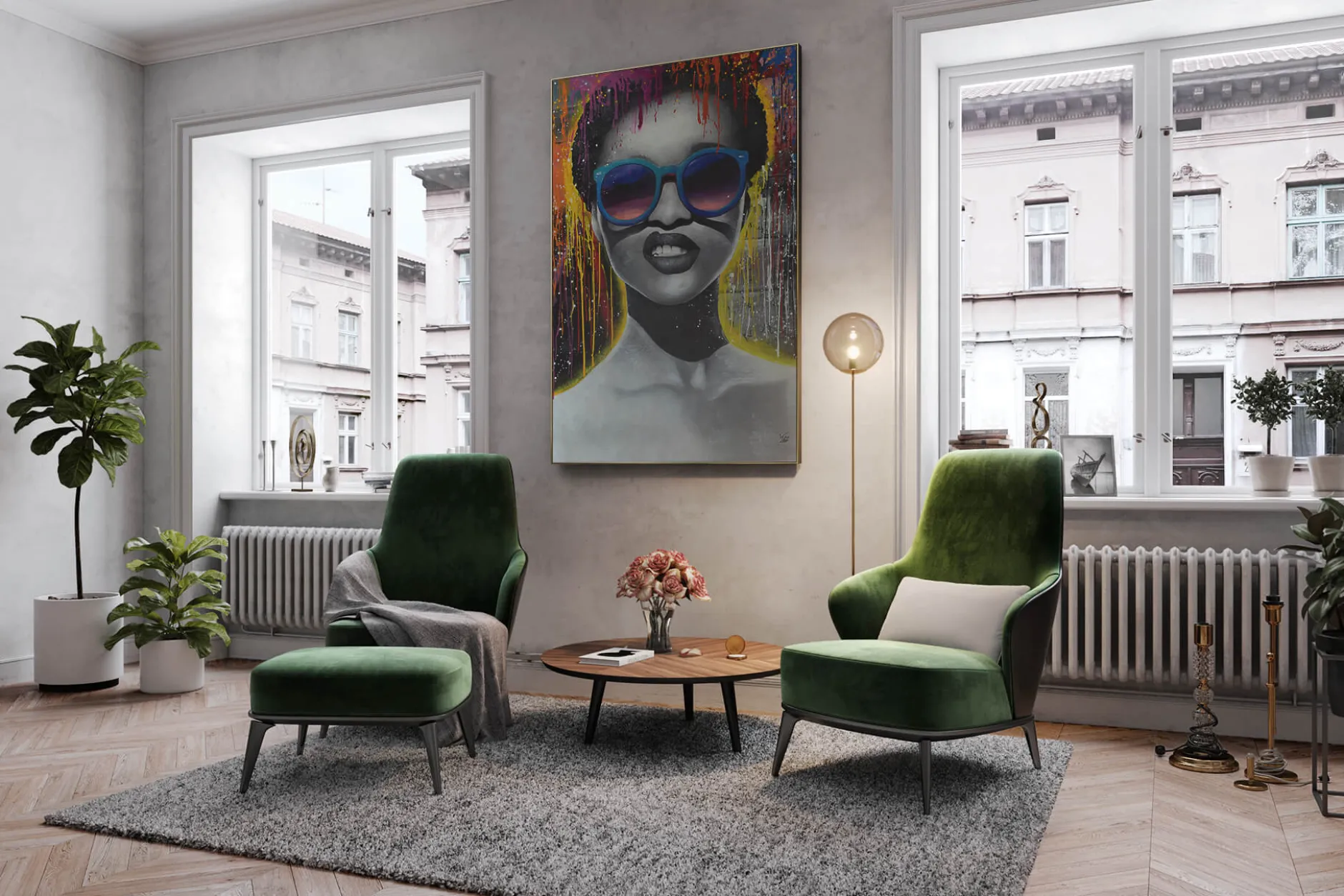 Öl Gemälde 'Cool Girl' | Handgemaltes Unikat