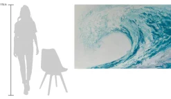 Öl Gemälde 'Covering with a Wave' | Handgemaltes Unikat