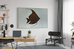 Öl Gemälde 'Curious Fish' | Handgemaltes Unikat