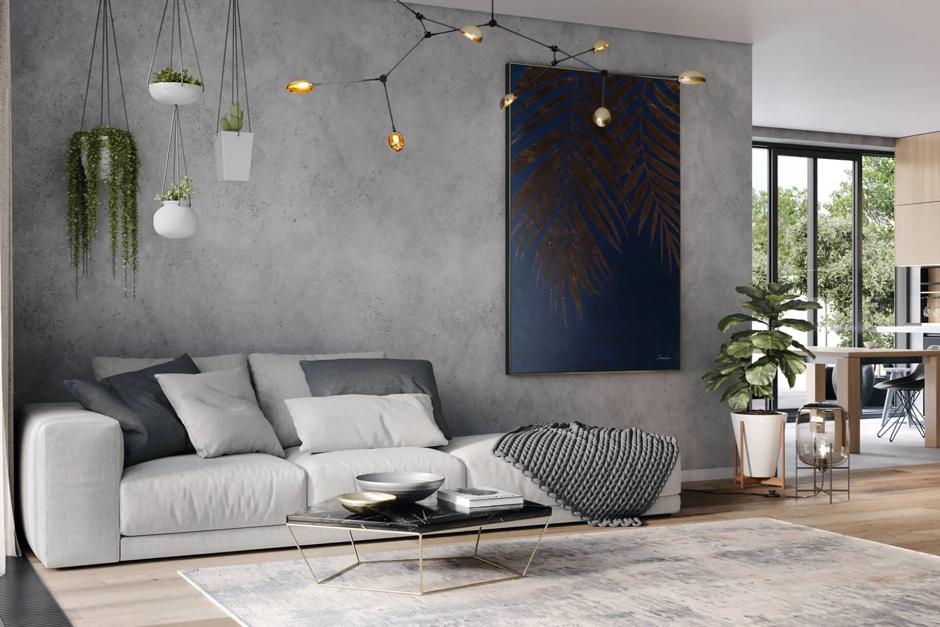 Öl Gemälde 'Deep Blue Soul' | Handgemaltes Unikat