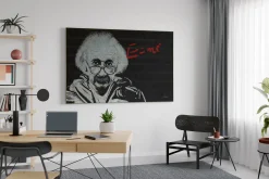 Öl Gemälde 'Einstein Graffiti' | Handgemaltes Unikat
