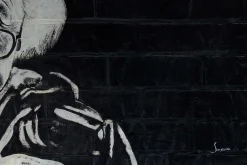Öl Gemälde 'Einstein Graffiti' | Handgemaltes Unikat