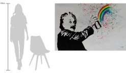 Öl Gemälde 'Einsteins Fantasie' | Handgemaltes Unikat