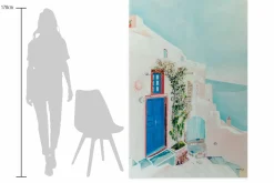 Öl Gemälde 'Ein Tag auf Santorin' | Handgemaltes Unikat