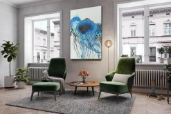 Öl Gemälde 'Eleganz der Quallen' | Handgemaltes Unikat