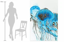 Öl Gemälde 'Eleganz der Quallen' | Handgemaltes Unikat