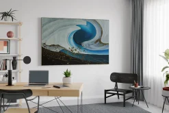 Öl Gemälde 'Emergence of Wave' | Handgemaltes Unikat