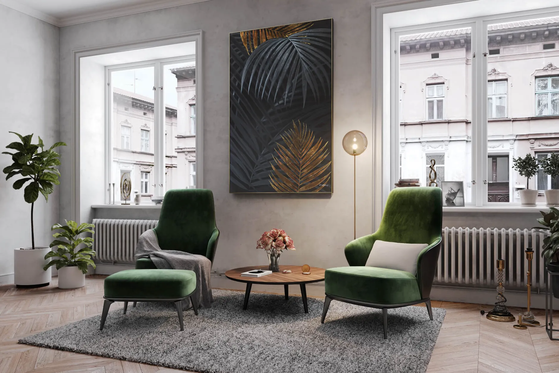 Öl Gemälde 'Enchanted Jungle' | Handgemaltes Unikat