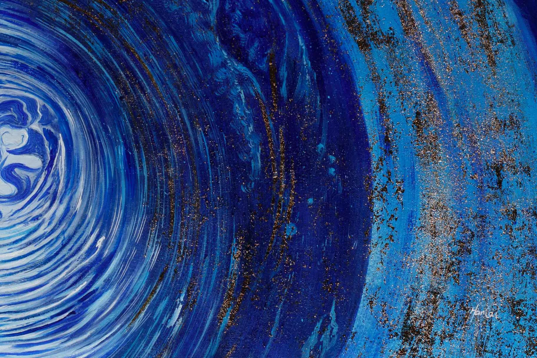 Öl Gemälde 'Enchanted Swirl' | Handgemaltes Unikat