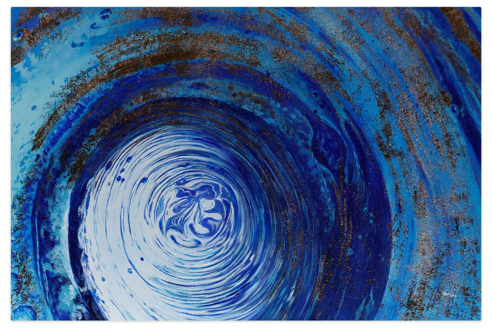 Öl Gemälde 'Enchanted Swirl' | Handgemaltes Unikat