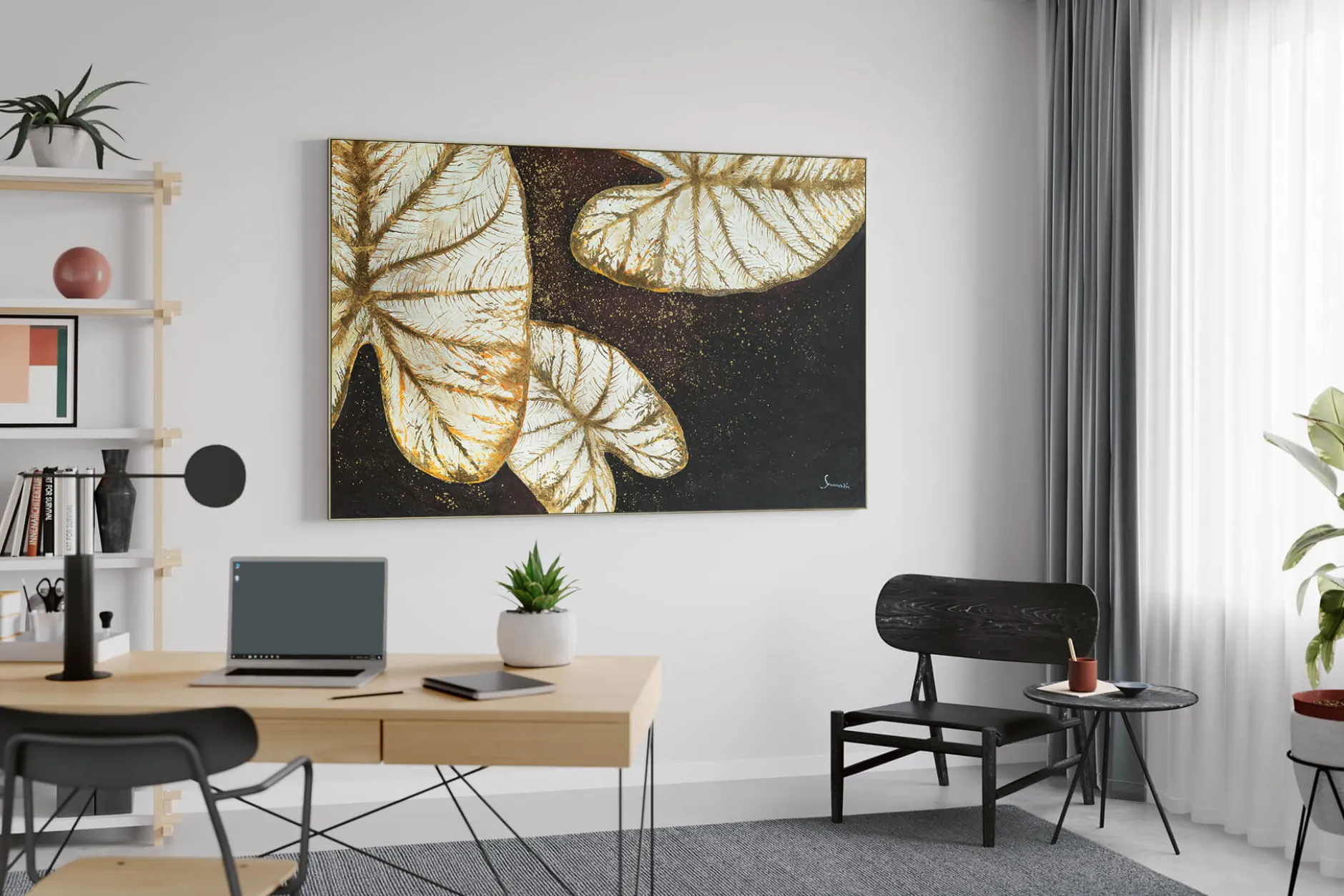 Öl Gemälde 'Enchanted Waterlilies' | Handgemaltes Unikat