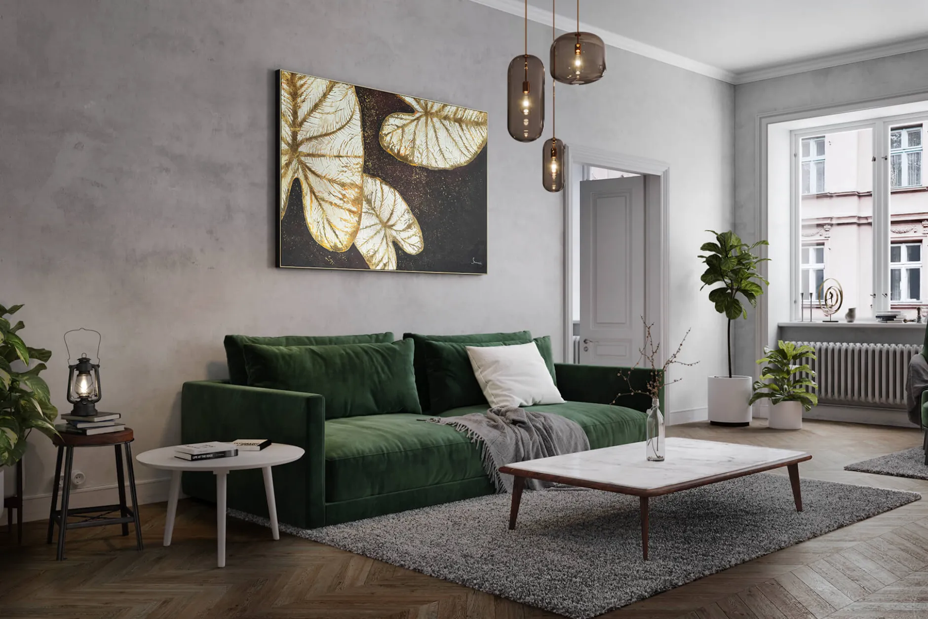 Öl Gemälde 'Enchanted Waterlilies' | Handgemaltes Unikat