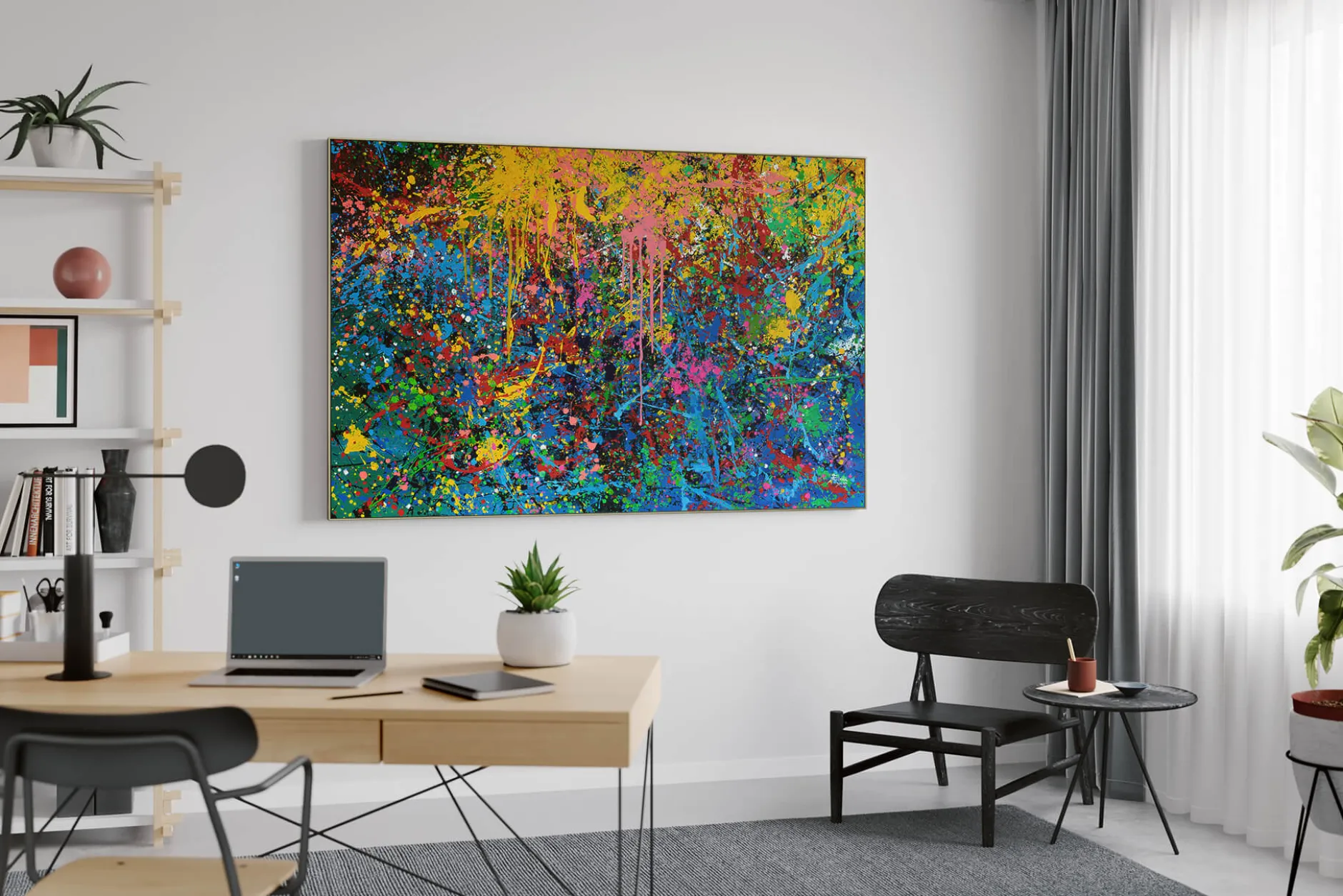Öl Gemälde 'Explosion of Joy' | Handgemaltes Unikat