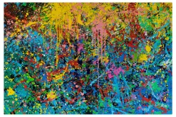 Öl Gemälde 'Explosion of Joy' | Handgemaltes Unikat