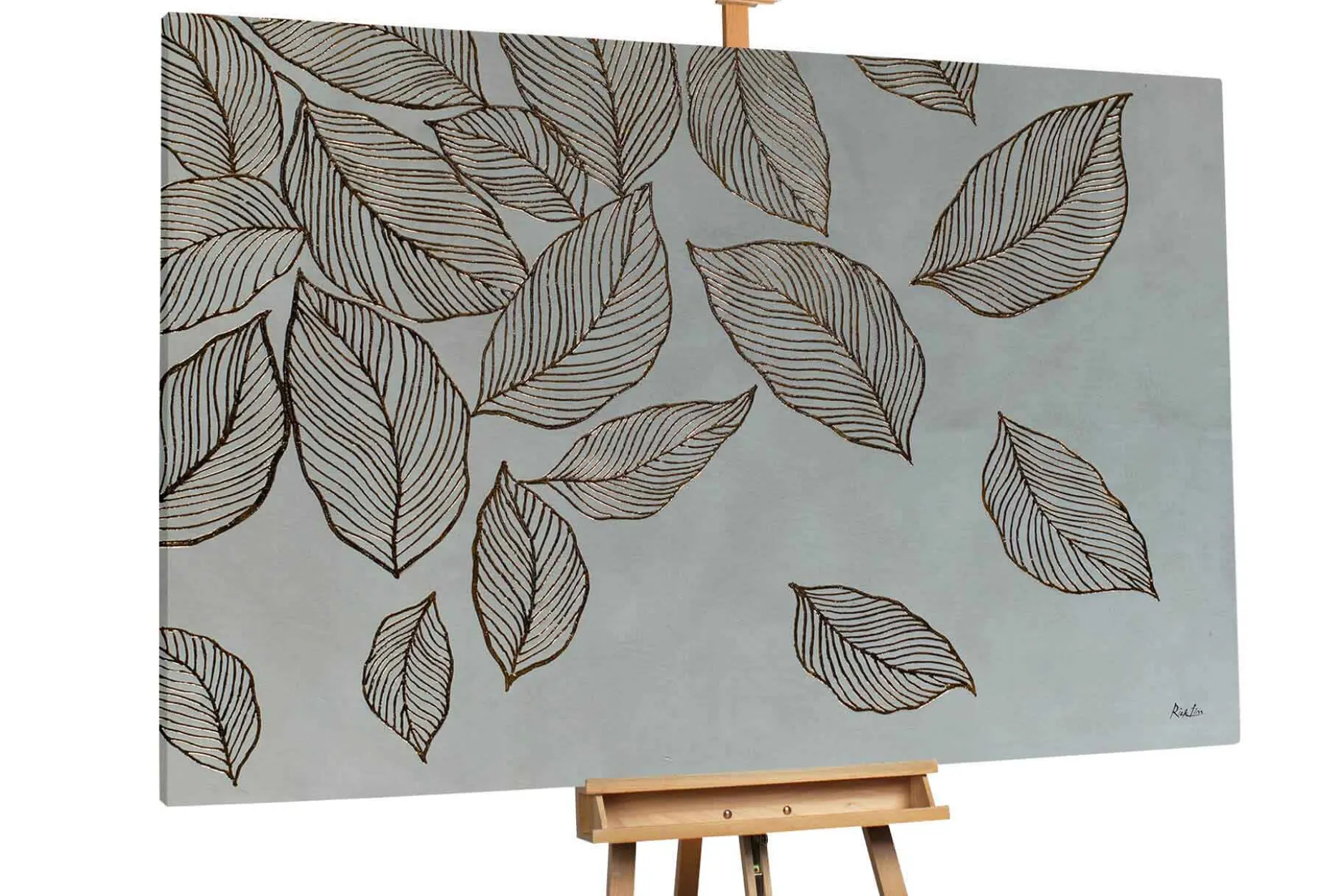 Öl Gemälde 'Falling Leaves' | Handgemaltes Unikat