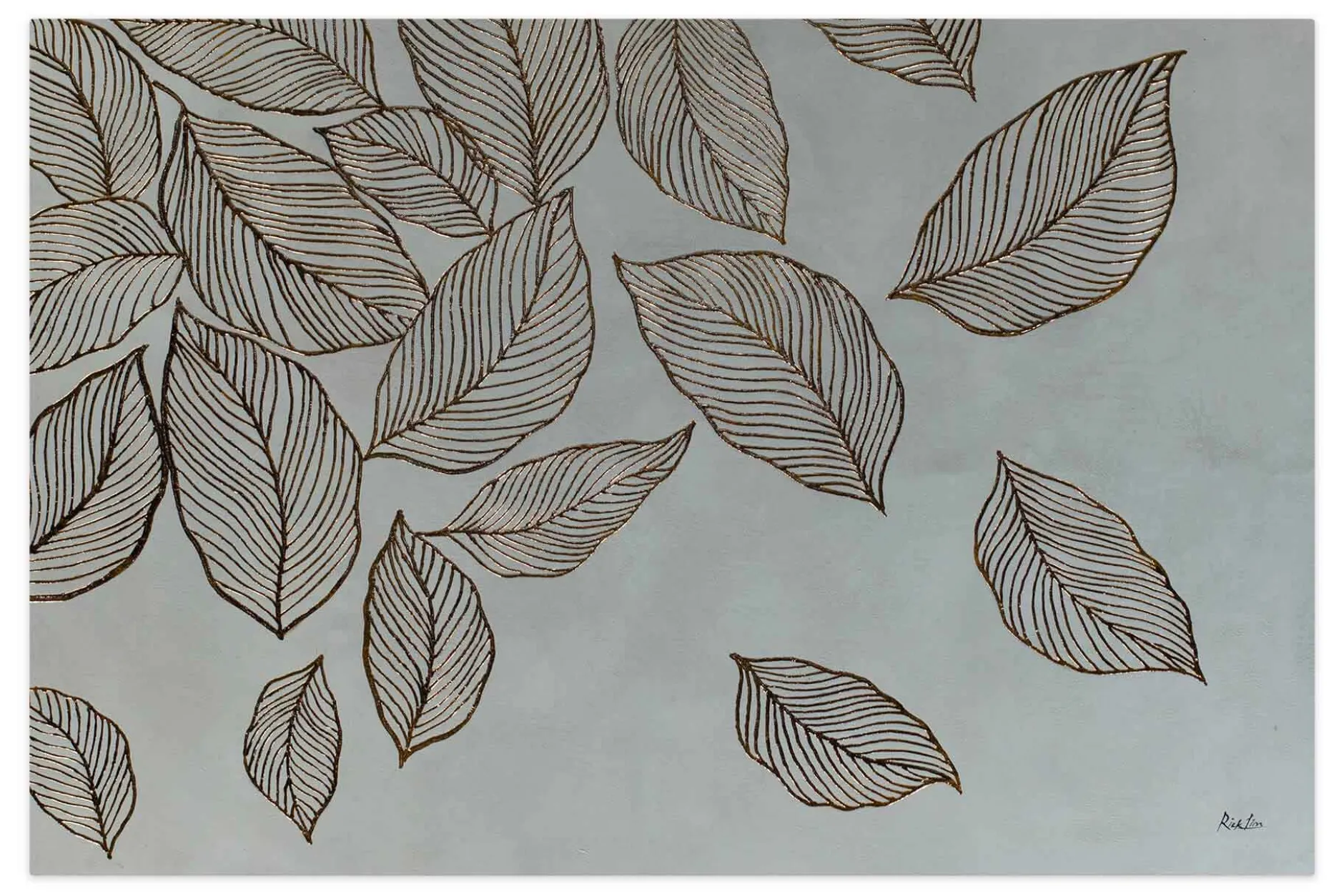 Öl Gemälde 'Falling Leaves' | Handgemaltes Unikat