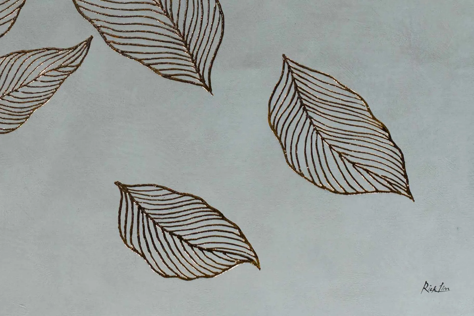 Öl Gemälde 'Falling Leaves' | Handgemaltes Unikat